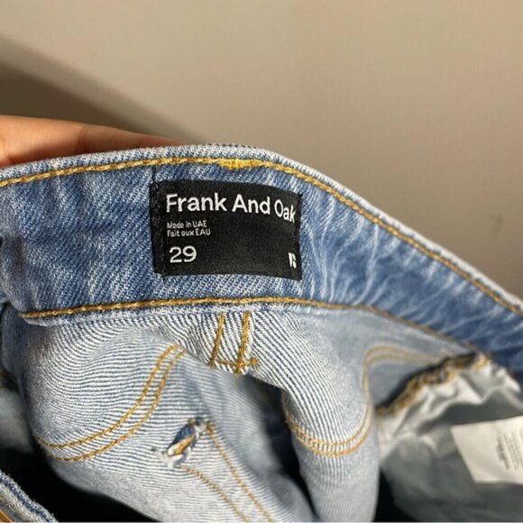 Frank and Oak The Stevie Tapered Denim Short in Blue size 29 - Picture 8 of 11